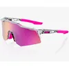 Image de 100% - Speedcraft XS - Lunettes vélo Polished Translucent Grey - Purple Multilayer Mirror