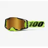 Image de 100% - Armega Cat 2 - Masque VTT Neon Yellow - Mirror Gold Cat 2