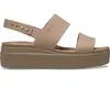 Image de Sandales fille Crocs Brooklyn Low Wedge Marron 34/35 206453-2EL