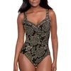 Image de Miraclesuit maillot 1 pièce classique noir multi en nylon 42