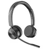 Image de Poly Savi 7220 Office - Savi 7200 Series - micro-casque - sur-oreille - DECT - sans fil - noir