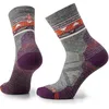 Image de Smartwool - Performance Hike Light Cushion Ethno Graphic Mid Crew - Chaussettes randonnée femme Ash / Charcoal - L (42 - 45)
