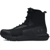 Image de Under Armour UA Charged Valsetz Zip Bottes tactiques pour hommes, chaussures d'alpinisme confortables avec fermeture éclair latérale, noir/noir/gris en occasion ou reconditionné