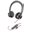 Image de Poly Blackwire 8225 - Micro-casque - sur-oreille - filaire - Suppresseur de bruit actif - USB-A - noir - certifié Zoom