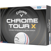 Image de Callaway Balles de golf Chrome Tour X Triple Track 2026 - Paquet de 12, blanc