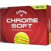 Image de Callaway Balles de golf Chrome Soft 360 Triple Track 2026 - Lot de 12 , jaune