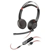 Image de Poly Blackwire 5220 - Blackwire 5200 series - micro-casque - sur-oreille - filaire - USB-A, jack 3,5mm - noir - Certifié pour Microsoft Teams,