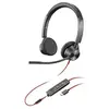 Image de Poly Blackwire 3325 - Blackwire 3300 series - micro-casque - sur-oreille - filaire - jack 3,5mm, USB-C - noir - certifié UC