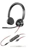 Image de Poly Blackwire 3325 - Blackwire 3300 series - micro-casque - sur-oreille - filaire - jack 3,5mm, USB-C - noir - Certifié pour Microsoft Teams,