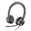 Image de Poly Blackwire 8225 - Blackwire 8200 series - micro-casque - sur-oreille - filaire - Suppresseur de bruit actif - USB-C - noir - certifié Zoom,