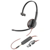 Image de Poly Blackwire 3215 - Blackwire 3200 Series - micro-casque - sur-oreille - filaire - jack 3,5mm, USB-C - noir - Certifié pour Skype for Business,