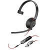 Image de Poly Blackwire 5210 - Blackwire 5200 series - micro-casque - sur-oreille - filaire - jack 3,5mm, USB-C - noir - Certifié pour Microsoft Teams,