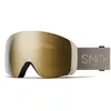 Image de Smith - 4D Mag XL ChromaPop Cat 3 - Masque ski Chalk - Chromapop Black Gold Mirror Cat 3 + ChromaPop Storm Blue Sensor Mirror Cat 3