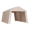 Image de Abri de Jardin 305x458cm Avec Double Porte à Fermeture Eclair Enroulable Robuste