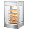 Image de Vitrine Chauffante Commerciale à 4 Niveaux 46,5x46x78cm Chauffage à Vapeur Rotatif
