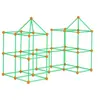 Image de Kit De Construction De Fort Fonction Cool Glow Avec 96 Tiges Et 44 Balles 140 Pcs