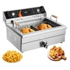 Image de Friteuse Electrique Commerciale 2250W En Acier Inoxydable Nettoyage Facile