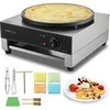Image de Crêpière électrique 40 cm commerciale, machine crêpes antiadhésive, 1700W, inox, contrôle temperature.