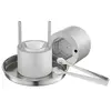 Image de Presse à Glaçons Diamant Moule à Glaçon Aluminium 6,5cm Avec Pince et Bac pour Fêtes