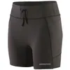 Image de Patagonia - Women's Endless Run Shorts - Short running femme Black - XS