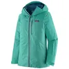 Image de Patagonia - Insulated Powder Town Jkt - Veste ski femme Smolder Blue w/Orange Peel - M