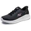 Image de Skechers Homme Go Walk Now Payton Slip-In ENTRAINEUSE, Black And White Textile/Synthetic, 43 EU en occasion ou reconditionné