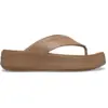 Image de Crocs - Getaway Platform Flip - Tongs femme Milk Chocolate - 42 - 43