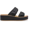 Image de Crocs Brooklyn Sandales basses compensées avec boucle mate pour femme, noir/noix de cajou, pointure 38, Noix de cajou noire, 38/39 EU en occasion ou reconditionné