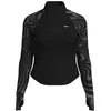 Image de Nike Tempo Flash Haut De Running À 1/4 De Zip Dri-Fit pour Femme, Black/Reflective Silv, HV2996-010, L en occasion ou reconditionné