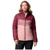 Image de Columbia - Powder Pass Jacket - Doudoune femme Eraser Pink / Fig / Rich Wine - S