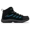 Image de Columbia - Crestwood Mid Waterproof - Chaussures randonnée femme Black / Skylight - 37.5