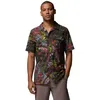 Image de Columbia - Tech Trail Utility Printed Woven SS Tee - Chemise homme Washed Red / Geofern Greenscape - XL