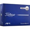 Image de Titleist Balles de golf Tour Soft AIM 2026 - Lot de 12, blanc/rouge