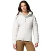 Image de Columbia - Powder Pass III Hybrid Hooded Jacket - Doudoune femme Sea Salt / Dark Stone - S