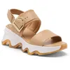 Image de Sorel - Kinetic  Impact Wedge - Sandales femme Honest Beige / Sea Salt - 42
