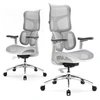 Image de Doro S100 Chaise de Bureau Ergonomique - Soutien Lombaire Dynamique Double, Dossier 5 Niveaux, Accoudoirs 4D, Inclinaison 135°, Blanc