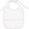 Image de Bavoir nid d'abeille à broder 25 x 22 cm bleu, blanc ou rose(...) - 001 Rose