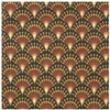 Image de Tissu coton Artifice Ginza vendu par 50 cm(...) - Bronze/moutarde Multicolore