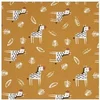 Image de Tissu enfant coton Zebre vendu par 50 cm(...) - Noisette/sepia Marron