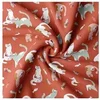 Image de Tissu coton enfant chats et poissons vendu par 50 cm(...) - chadwickrouge