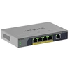 Image de Easy Smart GS105EPP - Commutateur - haute puissance - C3 - intelligent - 1 x 10/100/1000 + 4 x 10/100/1000 (PoE+) - de bureau, fixation murale - PoE+