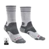 Image de Bridgedale - Hike Midweight Merino Performance Boot - Chaussettes randonnée femme Silver Grey - M - 38 / 40