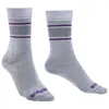 Image de Bridgedale - Liner Ultralight Merino Everyday Performance Boot - Chaussettes randonnée femme Lt Grey / Purple - M - 38 / 40