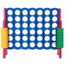 Image de Jeux Puissance 4 Géant, 42 jetons circulaires, 120*42*104 cm Panneau Bleu + Cadre Rouge