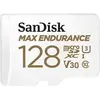Image de MAX ENDURANCE Carte microSDHC 128Go Adaptateur SD pour le monitoring vidéo domestique ou sur dashcam 60 000 heures d'enregistrement