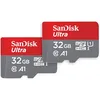 Image de SanDisk Ultra 32 GB microSDHC Memory Card + SD Adapter with A1 App Performance Up to 120 MB/s, Class 10, U1 (Twin Pack) en occasion ou reconditionné