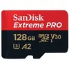 Image de Extreme Pro - Carte mémoire flash (adaptateur microSDXC vers SD inclus(e)) - 128 Go - A2 / Video Class V30 / UHS-I U3 / Class10 - microSDXC UHS-I
