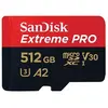 Image de Extreme PRO - Carte mémoire flash (adaptateur microSDXC vers SD inclus(e)) - 512 Go - A2 / Video Class V30 / UHS-I U3 / Class10 - microSDXC UHS-I