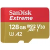 Image de SanDisk 128 Go Extreme carte microSDXC pour caméras embarquées et drones + Adaptateur SD + RescuePRO Deluxe, jusqu'à 190 Mo/s, avec performances A2 App, UHS-I , Classe 10, U3, V30 en occasion ou reconditionné