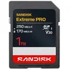 Image de SANDISK Extreme Pro Carte SD UHS-I de 1 to (Jusqu’à 250 Mo/s en Lecture et Jusqu’à 170 Mo/s en écriture, vidéo 4K UHD, U3, V30) Memory Zone App en occasion ou reconditionné